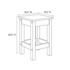 Modway Galley 3-Piece Kitchen Island and Stool Set