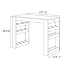 Modway Galley 3-Piece Kitchen Island and Stool Set