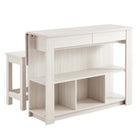 Modway Meadowbrook 3-Piece Kitchen Island and Stool Set