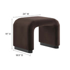 Modway Koda Performance Velvet Waterfall Stool