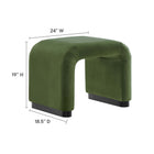 Modway Koda Performance Velvet Waterfall Stool