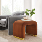 Modway Koda Performance Velvet Waterfall Stool