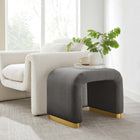 Modway Koda Performance Velvet Waterfall Stool
