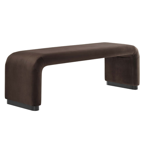 Modway Koda Performance Velvet Waterfall Long Bench  