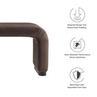 Modway Koda Performance Velvet Waterfall Long Bench