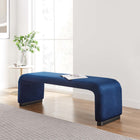 Modway Koda Performance Velvet Waterfall Long Bench