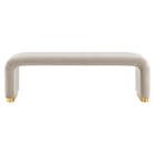 Modway Koda Performance Velvet Waterfall Long Bench
