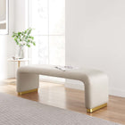 Modway Koda Performance Velvet Waterfall Long Bench