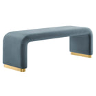 Modway Koda Performance Velvet Waterfall Long Bench  