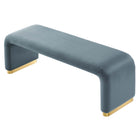 Modway Koda Performance Velvet Waterfall Long Bench