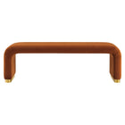Modway Koda Performance Velvet Waterfall Long Bench
