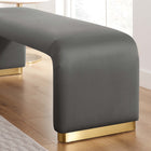 Modway Koda Performance Velvet Waterfall Long Bench