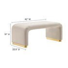 Modway Koda Performance Velvet Waterfall Ottoman