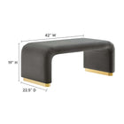 Modway Koda Performance Velvet Waterfall Ottoman