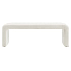 Modway Simba Boucle Fabric Waterfall Long Bench