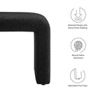 Modway Simba Boucle Fabric Waterfall Stool