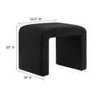 Modway Simba Boucle Fabric Waterfall Stool