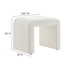 Modway Simba Boucle Fabric Waterfall Stool