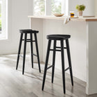 Modway Saville Backless Wood Bar Stools Set of 2