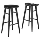Modway Saville Backless Wood Bar Stools Set of 2  