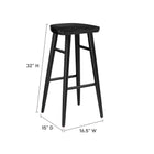 Modway Saville Backless Wood Bar Stools Set of 2