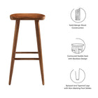 Modway Saville Backless Wood Bar Stools Set of 2