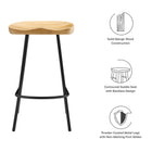 Modway Concord Backless Wood Counter Stools Set of 2
