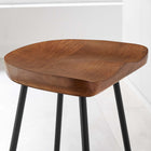 Modway Concord Backless Wood Counter Stools Set of 2