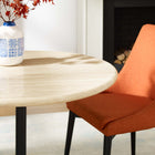 Modway Lippa 36" Round Faux Travertine Dining Table