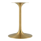 Modway Lippa 36" Round Faux Travertine Dining Table