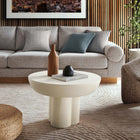 Modway Caspian Round Concrete Coffee Table