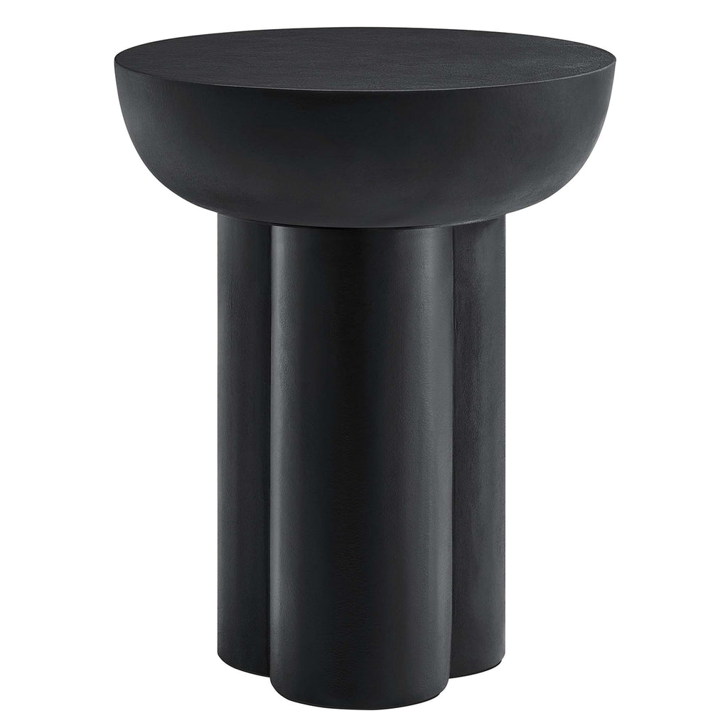 Modway Caspian Round Concrete Side Table  