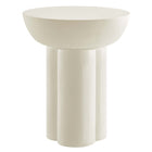 Modway Caspian Round Concrete Side Table  