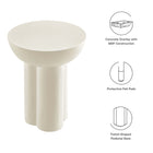 Modway Caspian Round Concrete Side Table