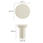 Modway Caspian Round Concrete Side Table