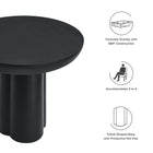Modway Caspian 40" Round Concrete Dining Table