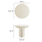 Modway Caspian 40" Round Concrete Dining Table