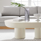Modway Caspian Oval Concrete Coffee Table