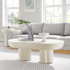Modway Caspian Oval Concrete Coffee Table