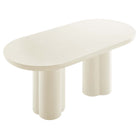 Modway Caspian 72" Oval Concrete Dining Table