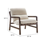 Modway Paxton Wood Sling Chair