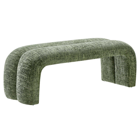 Modway Dax 50.5" Chenille Upholstered Accent Bench  
