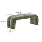 Modway Dax 50.5" Chenille Upholstered Accent Bench