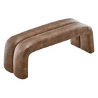 Modway Dax 50.5" Vegan Leather Upholstered Accent Bench