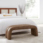 Modway Dax 50.5" Vegan Leather Upholstered Accent Bench