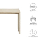 Modway Mirella Faux Travertine Console Table