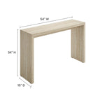 Modway Mirella Faux Travertine Console Table