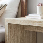 Modway Mirella Faux Travertine Side Table