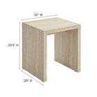 Modway Mirella Faux Travertine Side Table