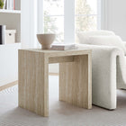 Modway Mirella Faux Travertine Side Table